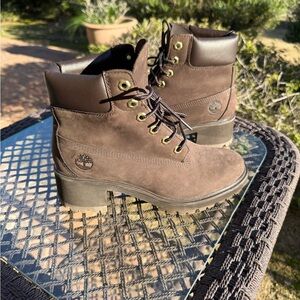 Timberland Dark Brown Suede Ankle Boots